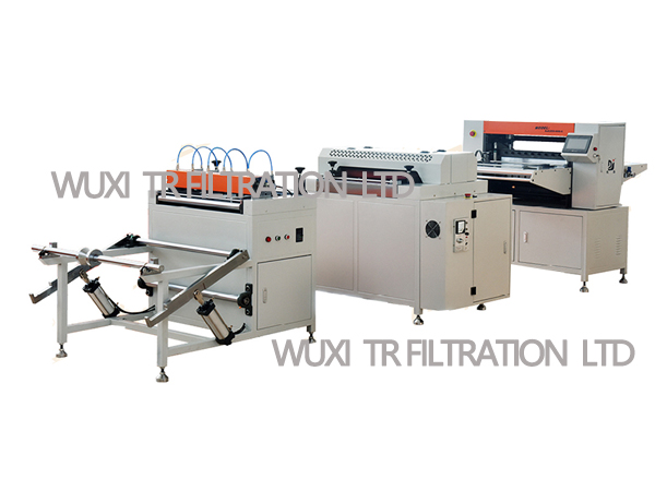 TRK Pleat2 600 línea de producción de pliado de papel de cuchilsemiautomática